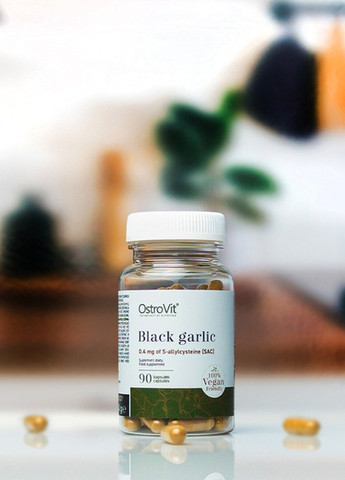 Ферментированный экстракт черного чеснока Black Garlic 90 caps Ostrovit (257580569)