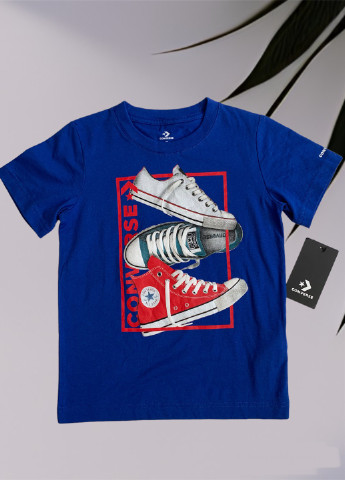 Синяя футболка Converse