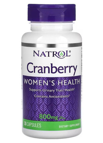 Экстракт клюквы Cranberry, 400 mg 30caps Natrol (276967313)