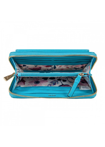 Английский женский кожаный кошелек J54 BLUE ATOLL (Синий) Ashwood (276456873)