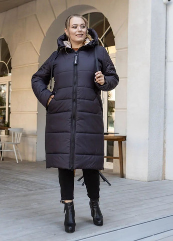 Фиолетовая зимняя зимняя женская куртка большого размера SK