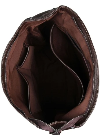 Чоловічий шкіряний рюкзак 14619 Темно-коричневий Vintage (262523951)