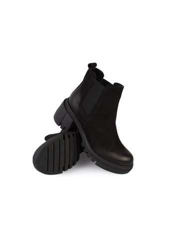 Зимние ботинки челси женские бренда 8501461_(1) ModaMilano из натурального нубука