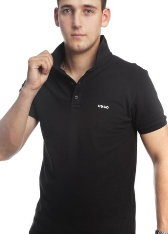 Черная футболка-поло мужское для мужчин Hugo Boss