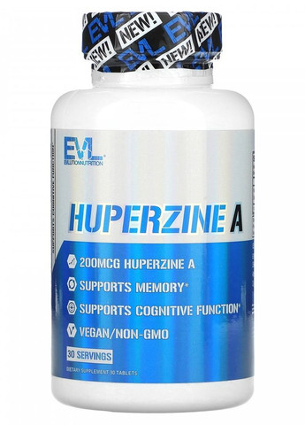 Гуперзин A Huperzine A 200 mcg 30 Tablets EVLution Nutrition (265092121)