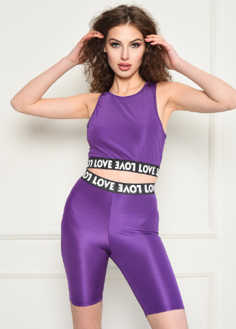 Костюм спортивний жіночий фіолетовий Let's Shop (256747126)