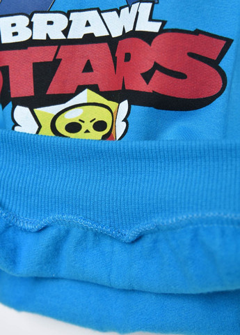Синій демісезонний батник дитячий для хлопчика на флісі синього кольору пуловер Let's Shop