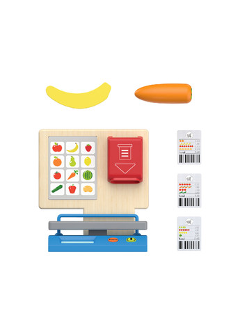 Детские магазинные весы с аксессуарами и световой и звуковой индикацией разноцветный Playtive (260662462)