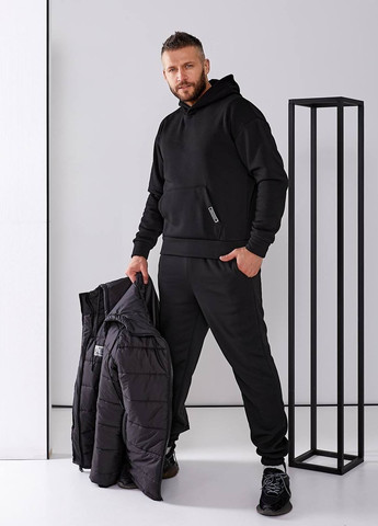 Мужской спортивный костюм тройка цвет черный р.2XL 448010 New Trend (274533559)