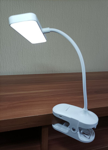 Аккумуляторная LED лампа на прищепке с подставкой под смартфон с USB зарядкой (Li-ion 3600 mAh, 16 LED ламп, 5W, DC5V) No Brand (258218656)