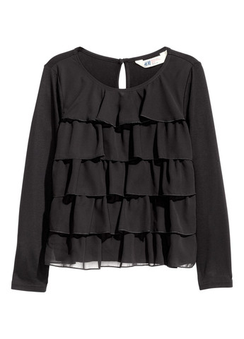 Черная блузка H&M