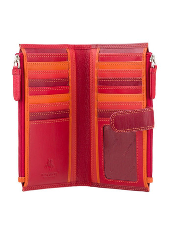 Женский кожаный кошелек rb100 red m Visconti (276773303)