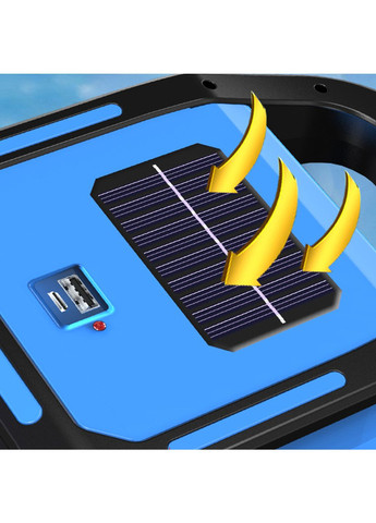 Фонарь HB-9707A-1 ручной переносной строительный на солнечной батарее PowerBank/USB 19х13.5х6 см Yu Xin (269003052)