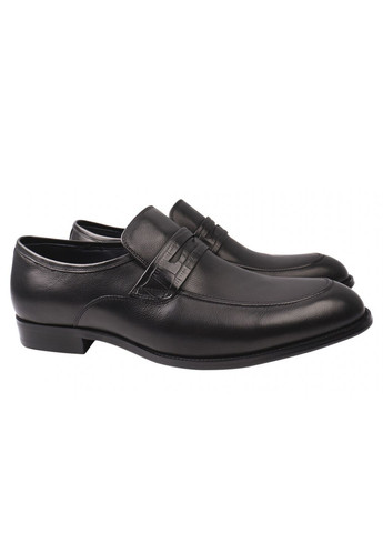 Туфлі чоловічі з натуральної шкіри, на низькому ходу, колір чорний, Brooman 866-21/22dt (257438199)
