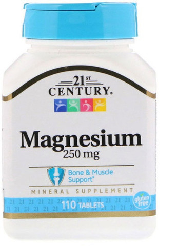 Magnesium 250 mg 110 Tabs 21st Century (256722199)