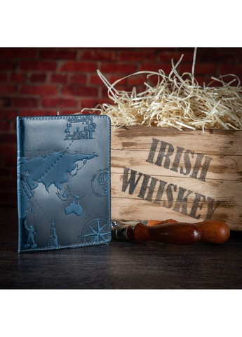 Обложка для паспорта из кожи HiArt PC-02 7 wonders of the world Красный Hi Art (268371298)