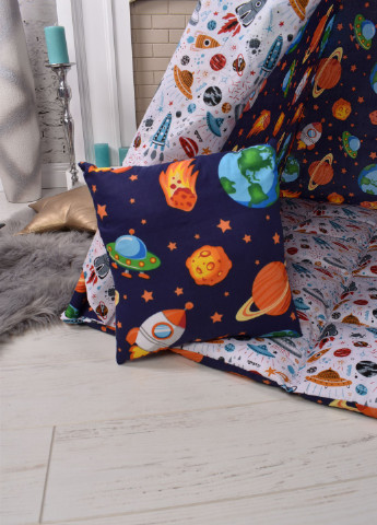 Вигвам c Планетами космос детская палатка домик с матрасиком и подушкой 110*110*180 см подвеска месяц в подарок Украина (256947868)
