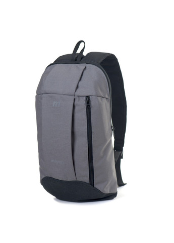 Рюкзак молодежный спортивный прочный повседневный непромокаемый среднего размера серый с черным No Brand (258591272)