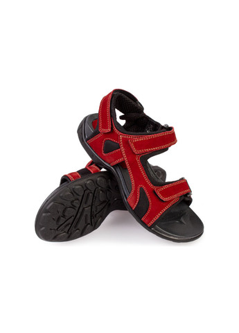 Красные спортивные сандалии подростковые для мальчиков бренда 7300015_(65) Mida на липучке