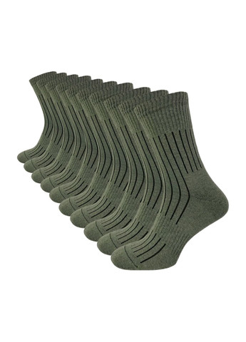 Набір шкарпеток MHK-10R57TR 39-42 10 пар Хакі Rovix трекінгові (258526693)