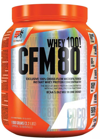 Протеїн CFM Instant Whey 80 1000 g (Coconut Milk) Extrifit (263134571)