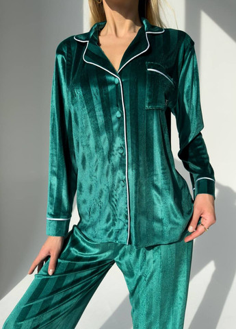 Зелена стильна піжама No Brand