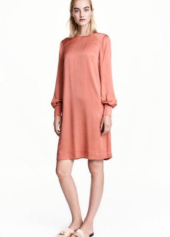 Светло-оранжевое платье демисезон,кирпичний, H&M