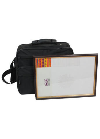 Сумка мужская тканевая 2407 чёрный Wallaby (266142803)