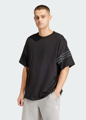 Черная футболка street neuclassic adidas