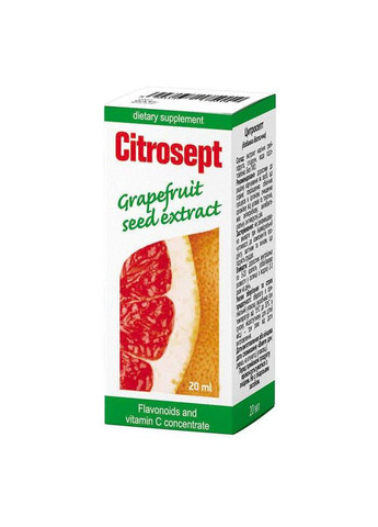 Природна добавка Цитросепт 20 мл, з екстрактом грейпфрута, для імунітету, антибактеріальний, антимікробний засіб Greenwood (257135138)