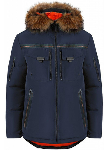 Темно-синяя зимняя зимняя куртка w18-22040-101 Finn Flare