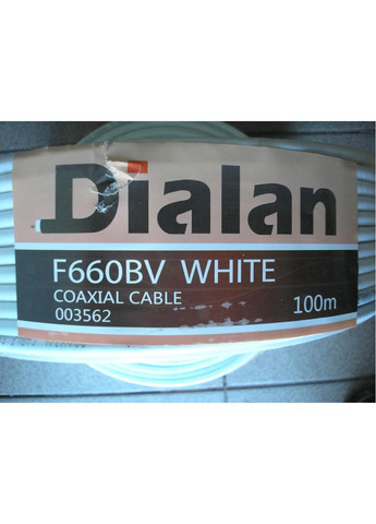 Коаксиальный кабель Dialan F660BV CCS 1.02 мм 75 Ом 100 м No Brand (260715579)