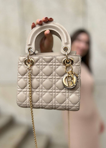 Класична сумочка з лого Dior mini (cream) Vakko (260796654)