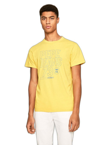 Желтая футболка Pepe Jeans