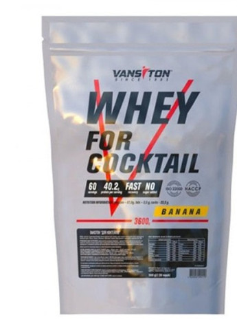 Whey For Coctail 3600 g /60 servings/ Banana Vansiton (256723645)