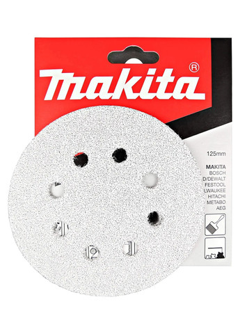 Набор шлифовальной бумаги Ø125 мм К40 (50 шт) P-37384 Makita (264307864)