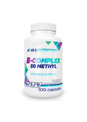 Вітаміни групи В B-Complex 50 Methyl - 100 капсул Allnutrition (271405934)