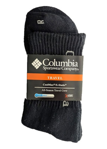 Термоноски зимові Коламбія універсальні комплект / носки термошкарпетки 6шт. Розмір 42-45 9168 Чорний 61462-6 Columbia (265541197)