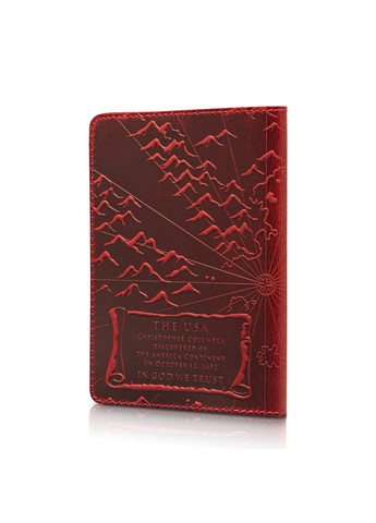 Кожаная обложка на паспорт HiArt PC-01 Discoveries черная Черный Hi Art (268371258)