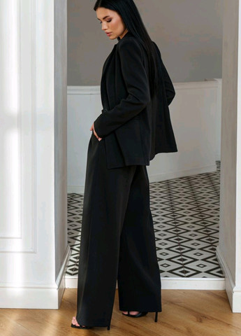 Костюм брючный женский с пиджаком и брюками палаццо itelle свободная (258244330)