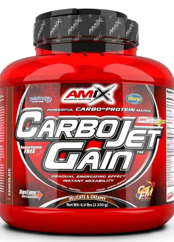 CarboJet Gain 2250 g /45 servings/ Chocolate Amix Nutrition (256777517)