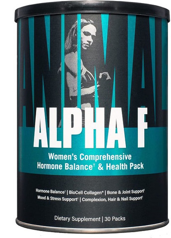 Alpha F, Women's Comprehensive Hormone Balance & Health Pack 30 packs Universal Nutrition (258646252)