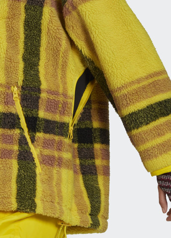 Жовта демісезонна зимова куртка by stella mccartney fleece jacquard adidas