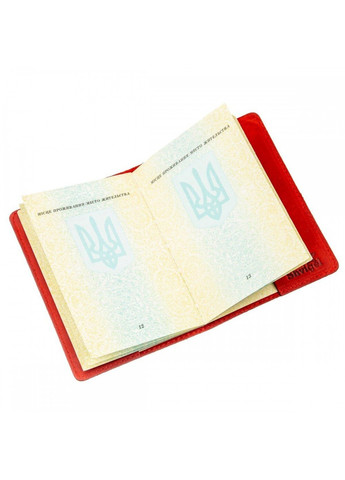 Обкладинка для паспорта зі шкіри 13958 Червоний Shvigel (263135718)