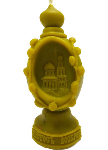 Свічка великодня з храмом "ХВ" бджолиний віск (арт.4056) No Brand (257882881)