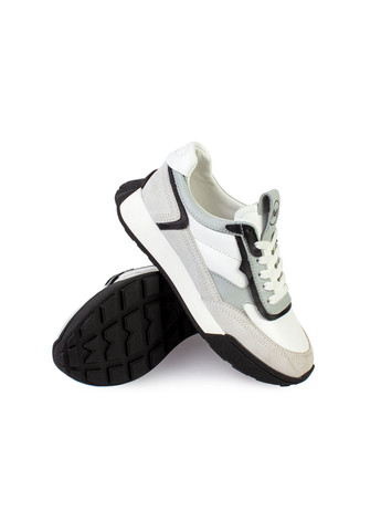 Серебряные демисезонные кроссовки женские бренда 8401400_(1) ModaMilano