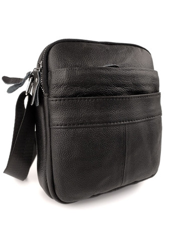 Небольшая мужская сумка из натуральной кожи NS8017-1 черная JZ (259578255)