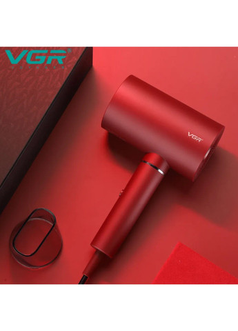 Профессиональный фен для волос Красный 1800 Вт VGR v-431 (260359441)