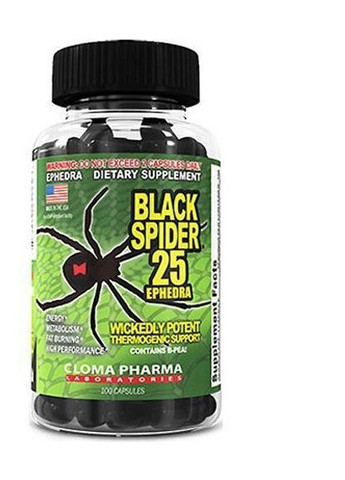 Black Spider 25 100 Caps Cloma Pharma (257342704)