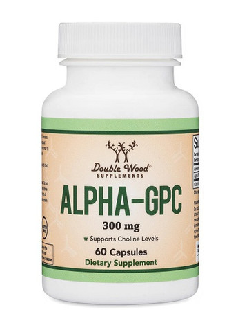 Double Wood Alpha GPC 300 mg 60 Caps Double Wood Supplements (258499777)